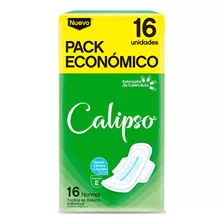 Toalla Calipso C/alas Pocket Verde 16u Pack 6 Unidades