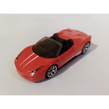 Hot Wheels Ferrari 458 Spider 2012 Convertible Rojo