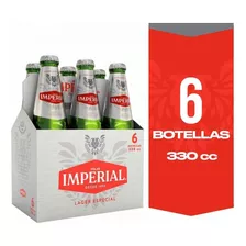 Pack 6 Cerveza Imperial Lager Botella 330cc
