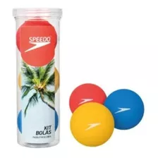 Kit Speedo Bolas Frescobol - Azul E Amarelo