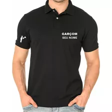 Camisa Polo Personalizada Garçom Bordado