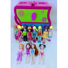 Polly Pocket Antigas Com Maleta Original 