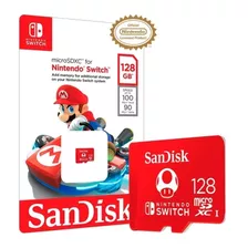 Memoria Micro Sd Nintendo Switch Certificada Sandisk 128 Gb