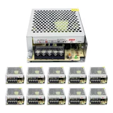 10x Fonte Colméia 12v 10a 120w Bivolt Estabilizad Led Câmera