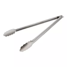 Pinza De Acero 40 Cm Cocina Asado Gastronomía Color Plateado