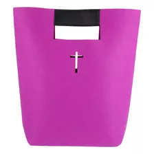 1 Bolsa De Fieltro Para Biblia, Funda De Transporte Para Bib