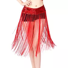 Vestido De Baile Con Borlas Y Bufanda De Cintura Tribal Con
