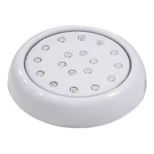 3 Luminária Piscina Led Smd Ø80mm 18w Luz Rgb + Fonte St1065