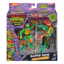 Tortuga Ninja Mikey Vs Leatherhead Pack De Batalla 83330