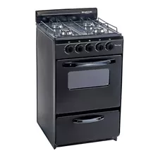 Cocina Martiri New Lujo A Gas 4 Hornallas Negra Puerta Con Visor