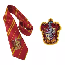 Pack Disfraz Harry Potter: Corbata Gryffindor Y Parche Autoadhesivo 