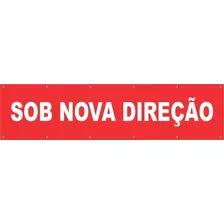 Faixa Sob Nova Diração 3x1metros Modf11