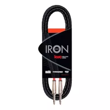 Cable Kwc Plug 1/4 - Plug 1/4 Kw203 Iron Mallado X 3 Mts