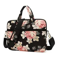 Kayond Negro Rose Lienzo Tejido De La Bolsa De Hombro De 15,