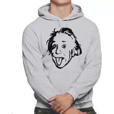 Blusa Moletom Albert Einstein Canguru Com Capuz Moleton