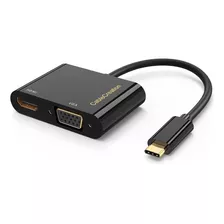 Adaptador Usb C A Hdmi + Vga Alta Definicion 20cm