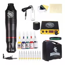 Kit Pen Maquina Tatuaje Tattoo Profesional Dragon Hawk