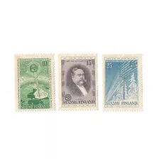 Finlandia 1955 Centenario Telegrafo Serie Mint 433/5 9 Euros