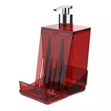 Dispensador De Detergente Smart S Vermelho Transparente