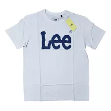 Camiseta Lee Masculina Manga Curta Logo 100% Algodao