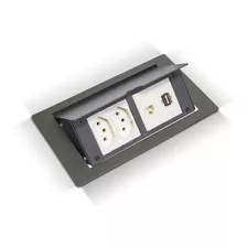 Caixa De Tomadas P/ Mesa2 Eletrica 1 Hdmi 1rj45