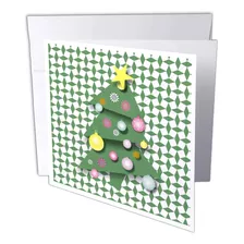Crazy Christmas Tree Greeting Card 6 X 6 Inches