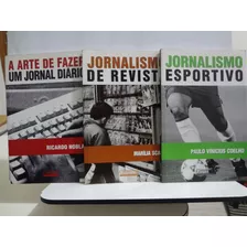 3 Livros Jornalismo Esportivo Paulo Vinicius Coelho + Jornalismo De Revista Marília Scalzo + A Arte De Fazer Um Jornal Diário Ricardo Noblat 