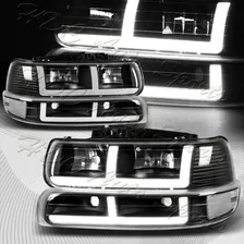 Set De Faros Led 4 Pz Silverado Thoe 1999 2000 2001 2002 04