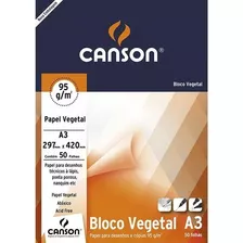Block Papel Calco Canson A3 90gr. X50 Hojas Serviciopapelero