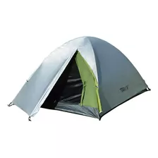 Carpa Waterdog Terra 2/3 Personas Impermeable Termosellado Color Gris Claro