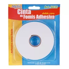 Cinta De Fomi Adhesiva Doble Cara 1.9cm X 5m - Mylin