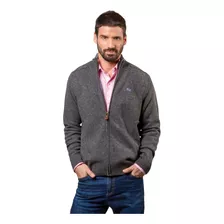 Campera Sweater De Lana Con Cierre La Martina Topo Hombre