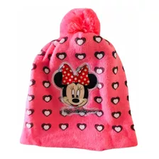 Gorro De Lana Minnie Mouse Para Niñitas De 3 A 10 Años