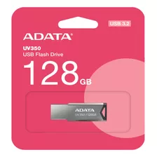 Memoria Usb Adata Uv350 128gb Usb3.2 Acabado Metal Brillante