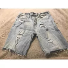 Shorts Hombre, Aeropostale, Tela Jeans, Talla 30