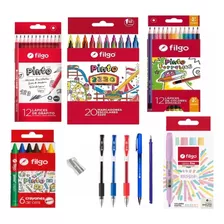 Set Útiles Escolares Primaria Secundaria Kit Completo Filgo