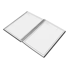 Caderno A5, Apagável, Impermeável, Pvc, 7 Páginas Diferentes