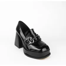 Zapatilla Charol Negro