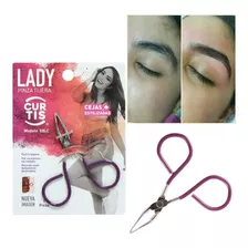 Mini Pinza Tijera Para Cejas Lady Curtis Depilación Cejas