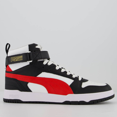 Imagem Tênis Puma Rbd Game Bdp Branco Preto E Vermelho