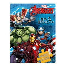 Livro Pra Ler E Brincar Vingadores Com Quebra Cabeça