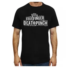 Camiseta Masculina Five Finger Death Punch - 100% Algodão