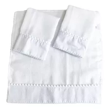 Boquinha Fralda 3 Peças Pompom - Blanche Matelassado