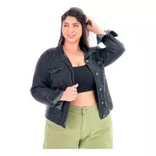 Campera De Jean Básica Lona Rígida Mujer Talles 