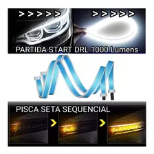 Par Fita Barra Led Dual Chip Frexivel 60cm Farol + Vendidas