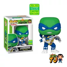 Funko Pop Leonardo As Mighty Morphin Power Ranger Tmnt Sdcc