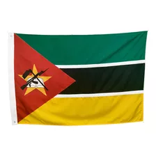 Bandeira De Moçambique 2p (1,28x0,90) Bordada