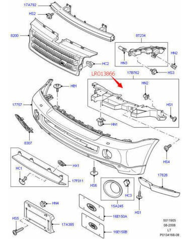 New Front Left Lh Bumper Mounting Bracket For Land Rover Yma Foto 3