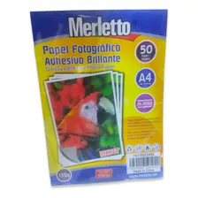 Papel Fotografico Adhesivo Brillante 135gr A4 50 Hojas