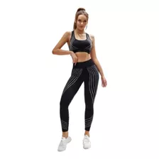 Conjunto Deportivo Negro 2piezas Shein Mujer 